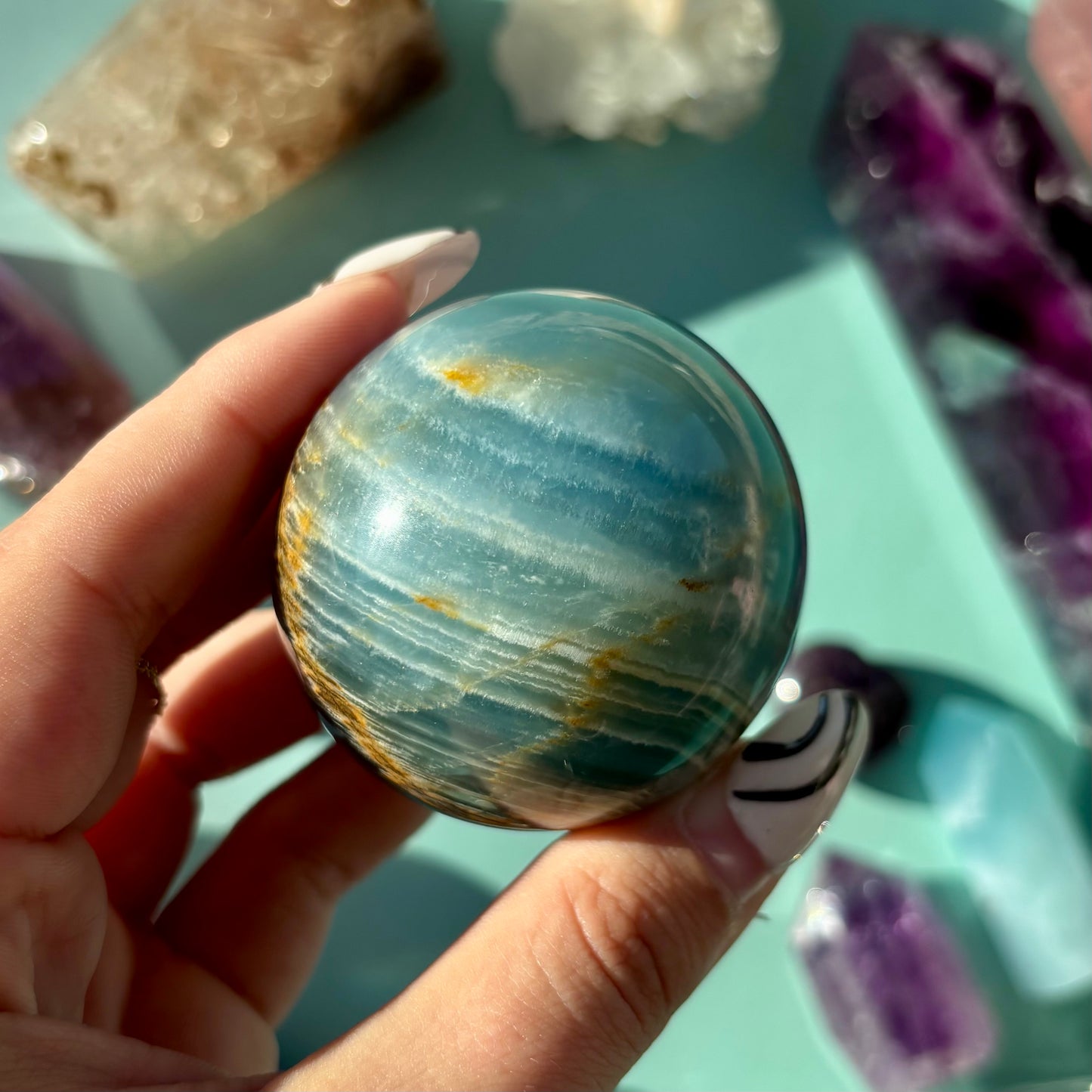 BLUE ONYX SPHERES