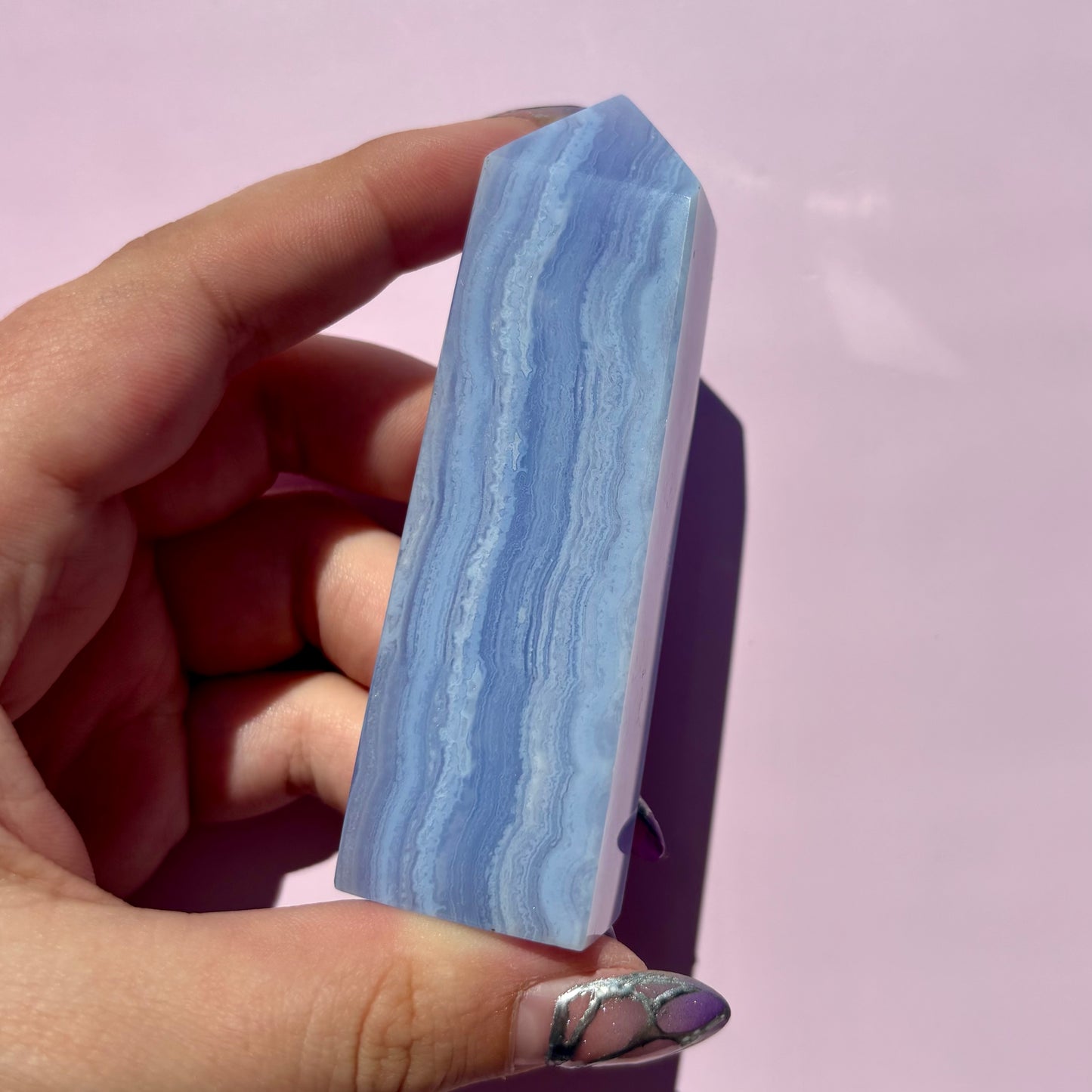 BLUE LACE AGATE TOWERS