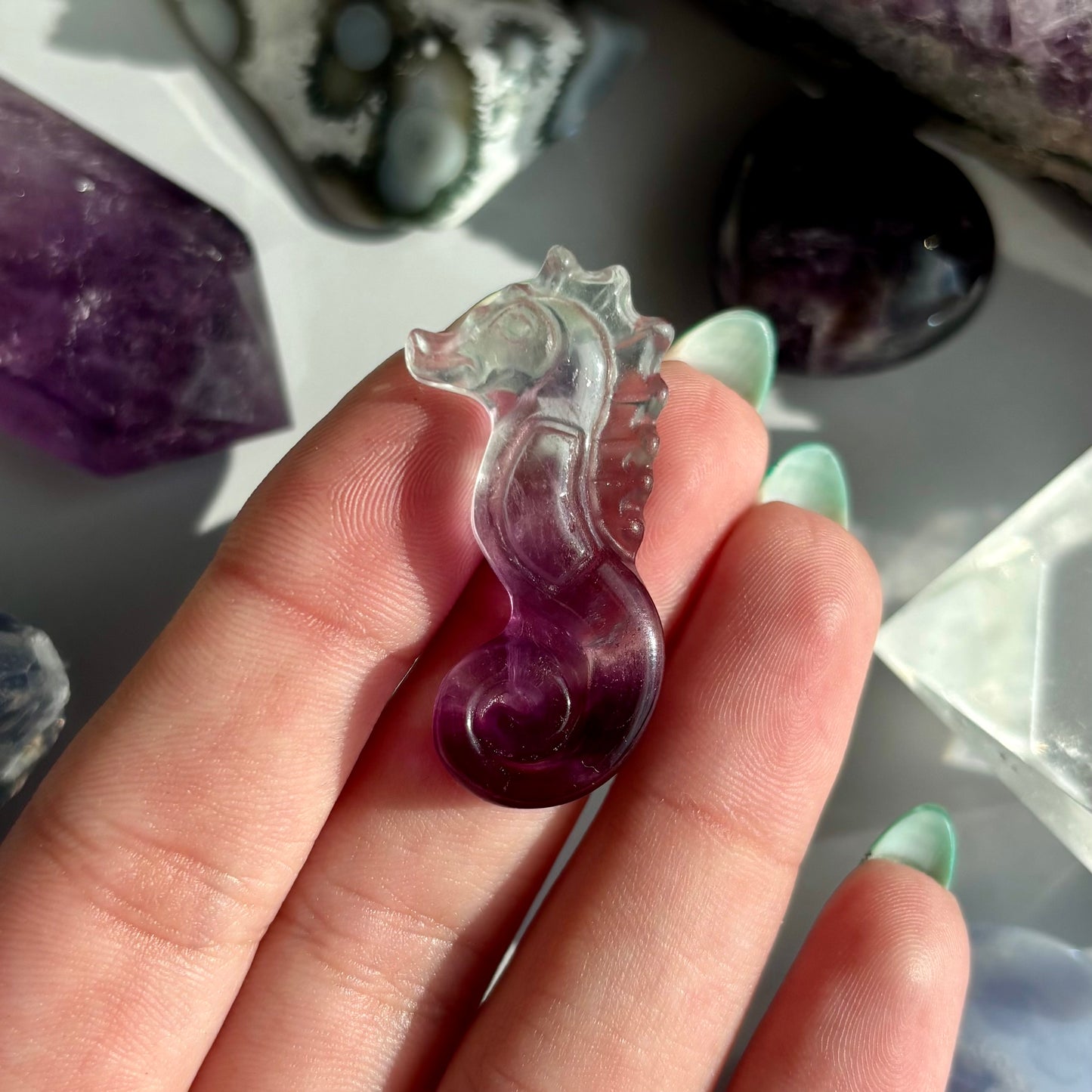 FLUORITE SEAHORSE