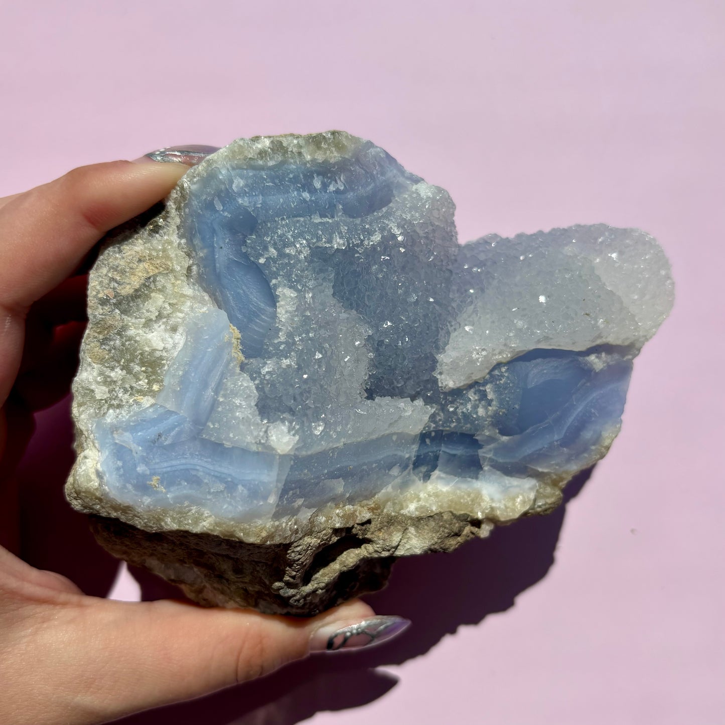 BLUE CHALCEDONY SPECIMENS