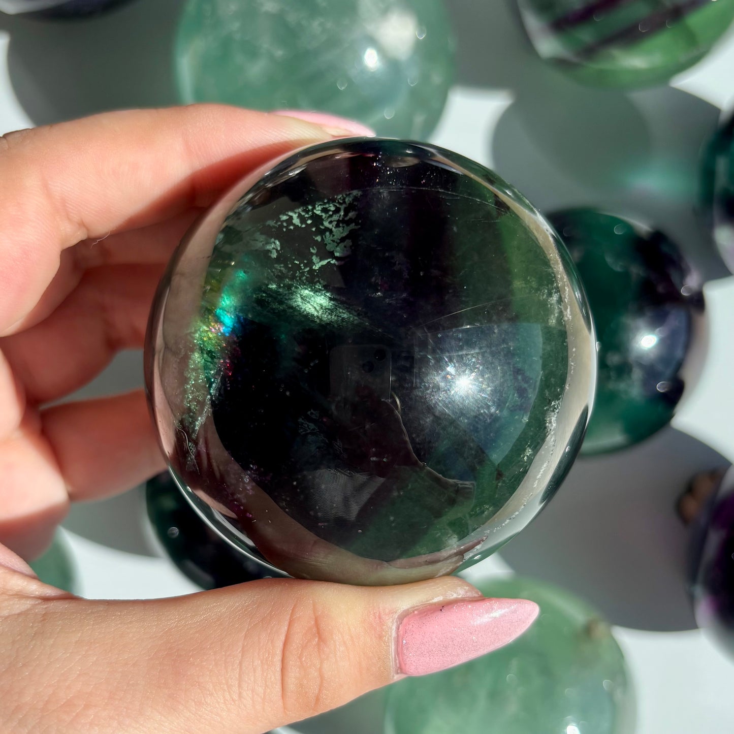 FLUORITE SPHERES