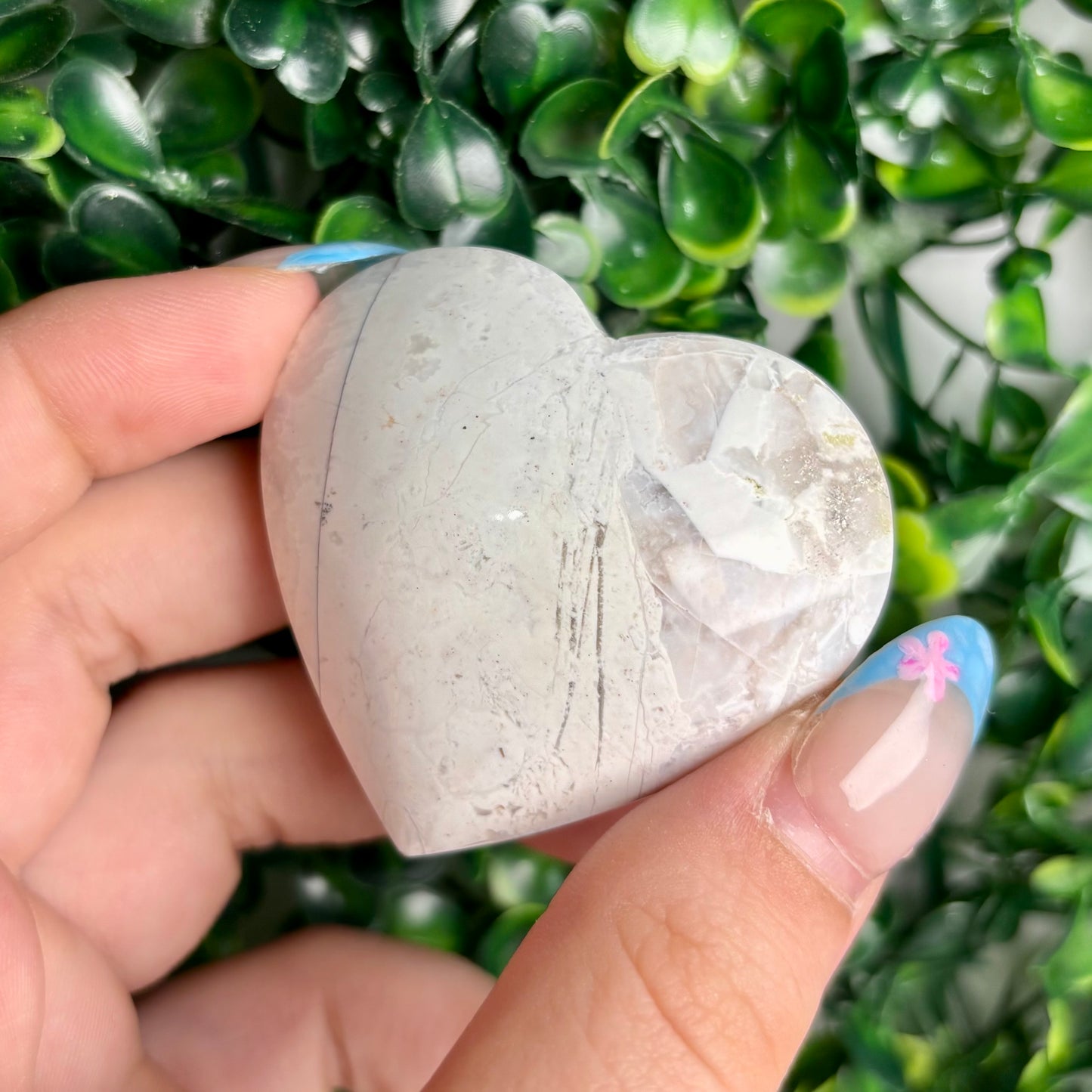 SNOW AGATE HEARTS