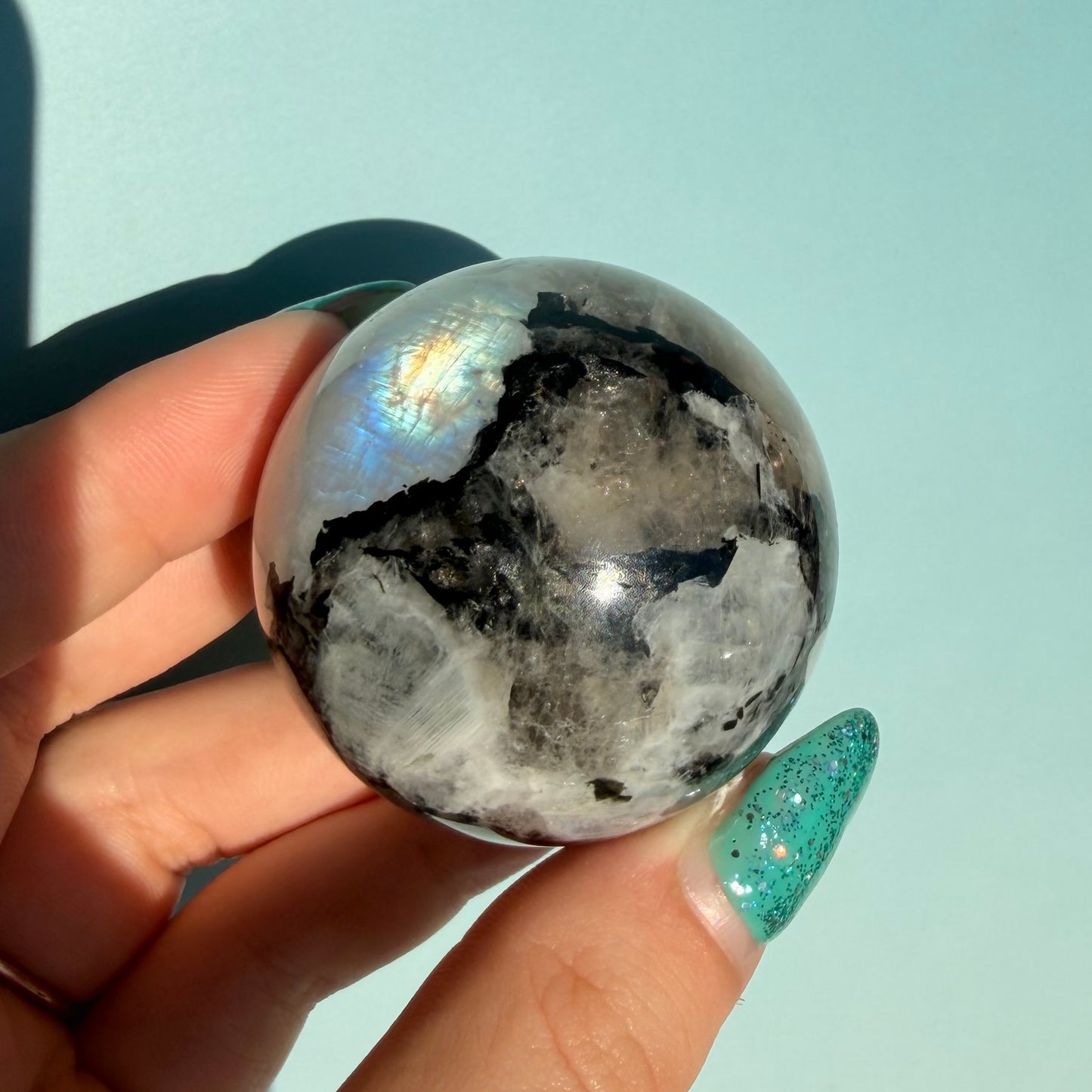 RAINBOW MOONSTONE SPHERES