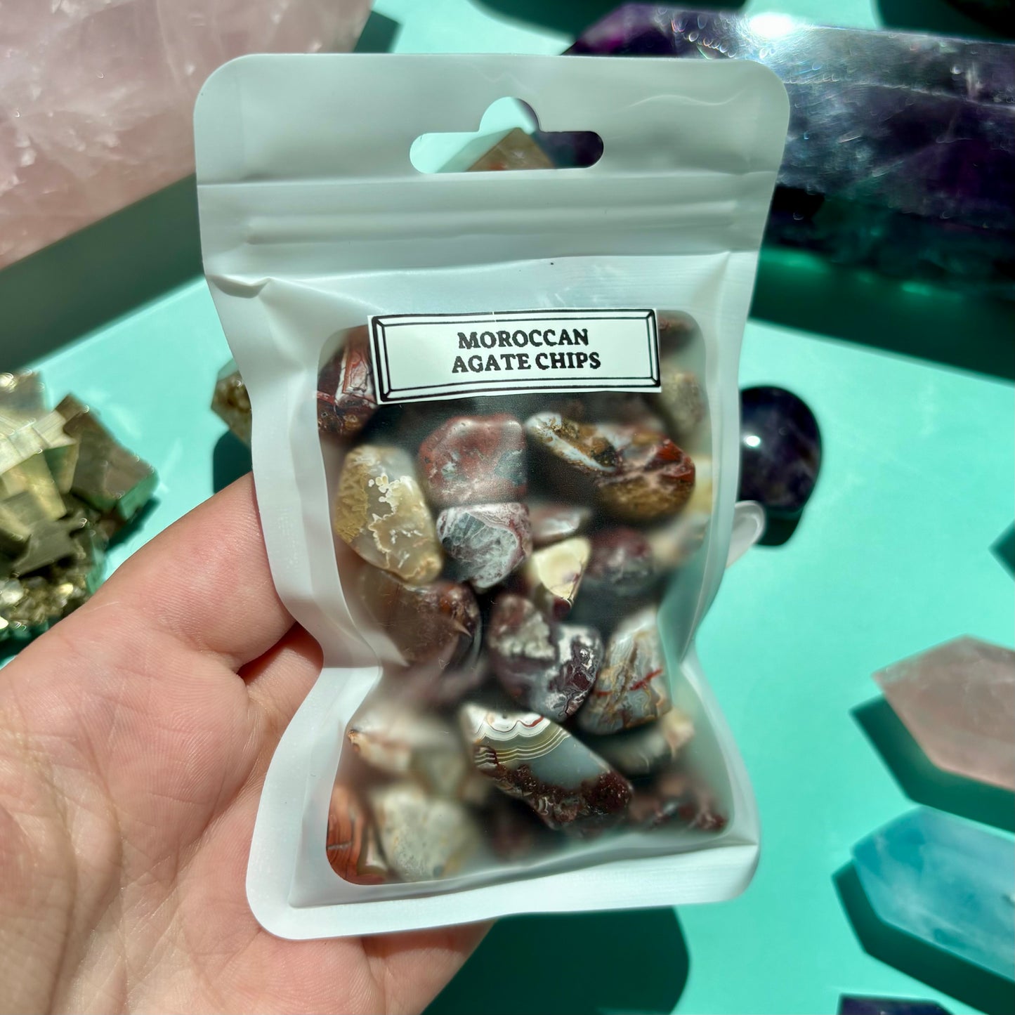 MOROCCAN AGATE CHIPS - (100g)