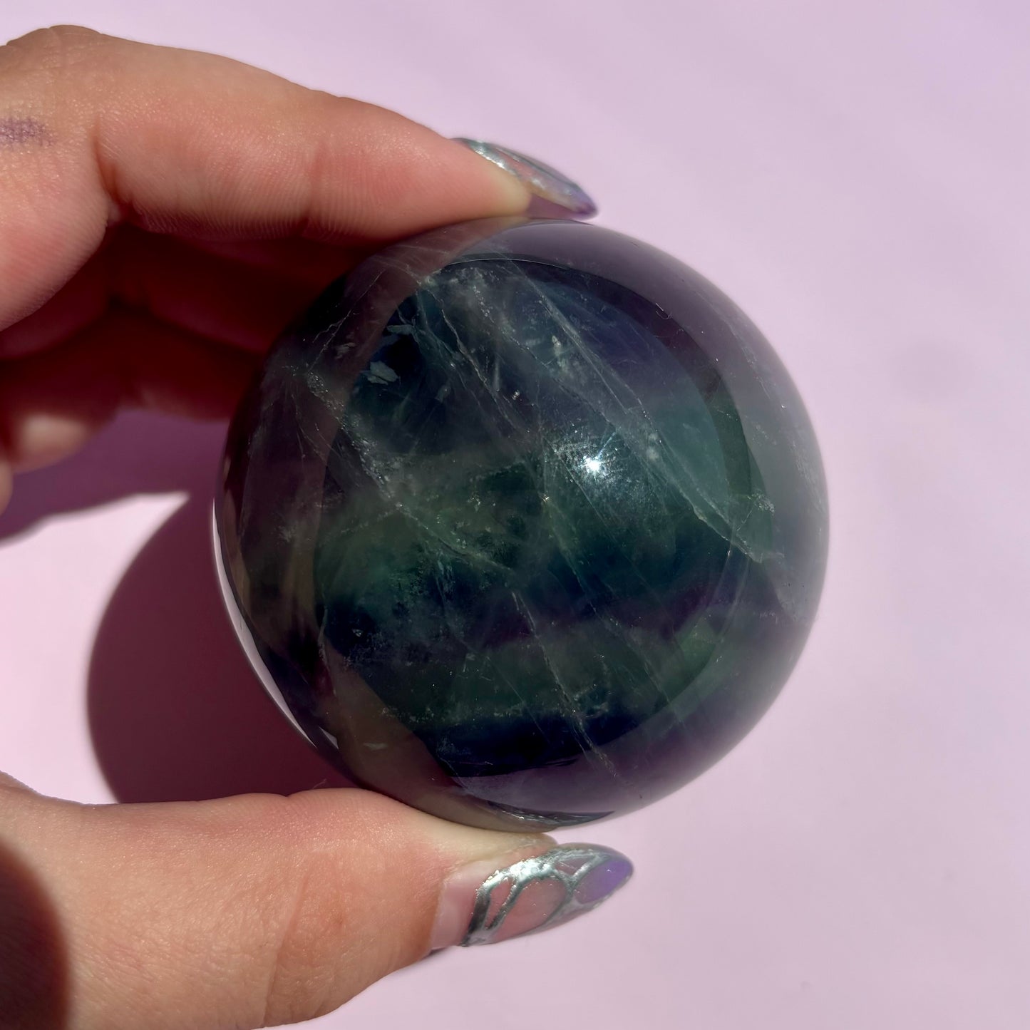 BLUE FLUORITE SPHERES