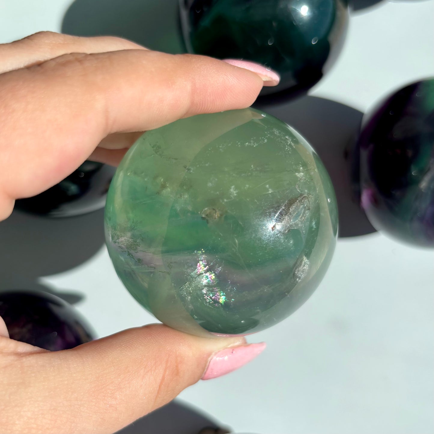FLUORITE SPHERES