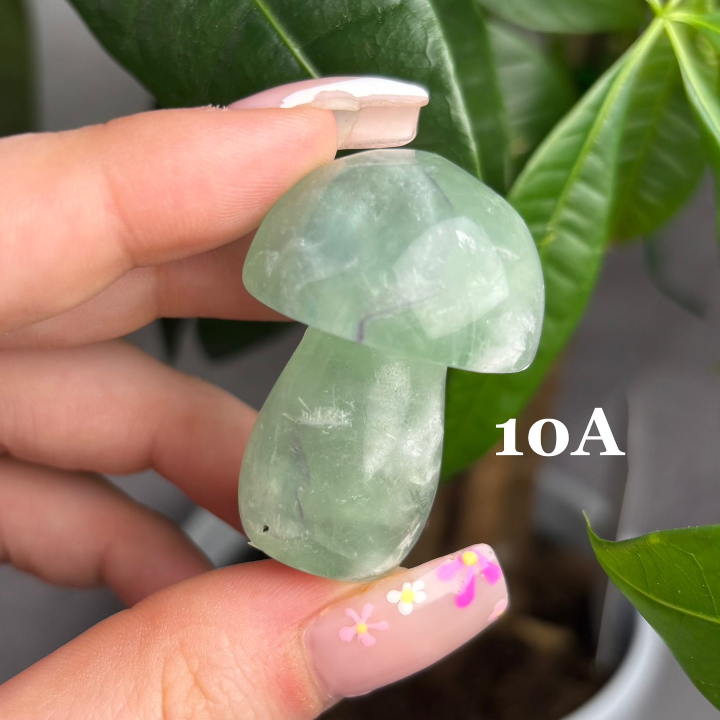 GREEN FLUORITE MUSHROOM