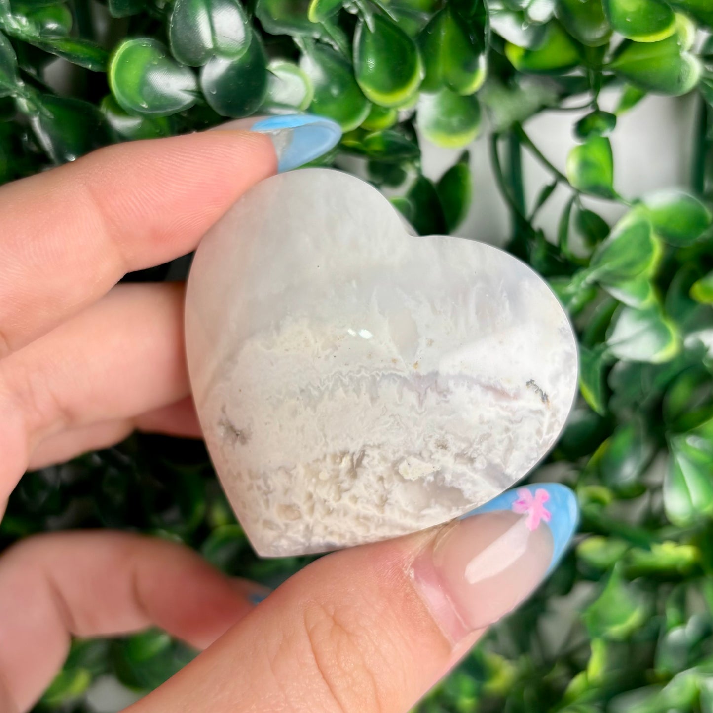 SNOW AGATE HEARTS
