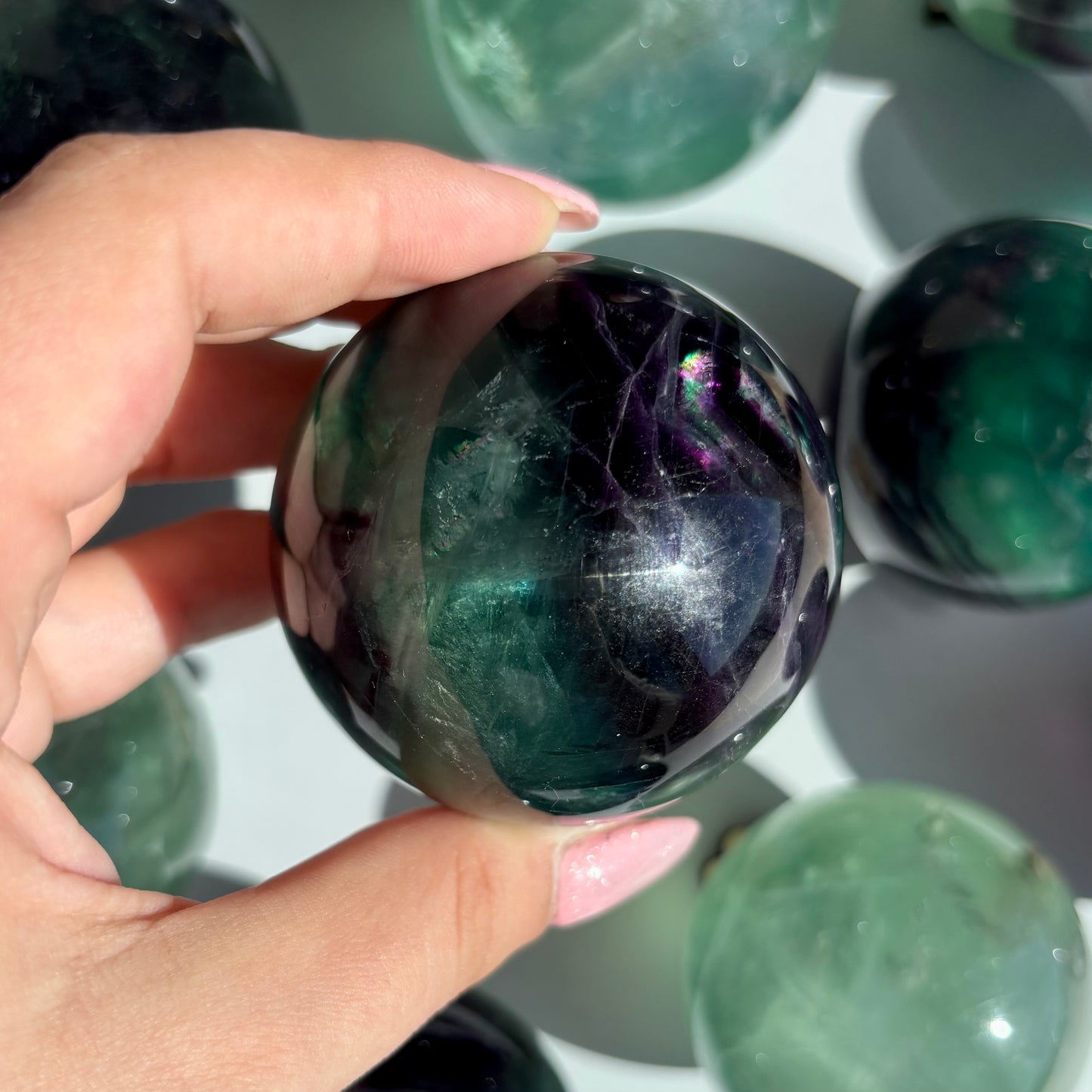 FLUORITE SPHERES