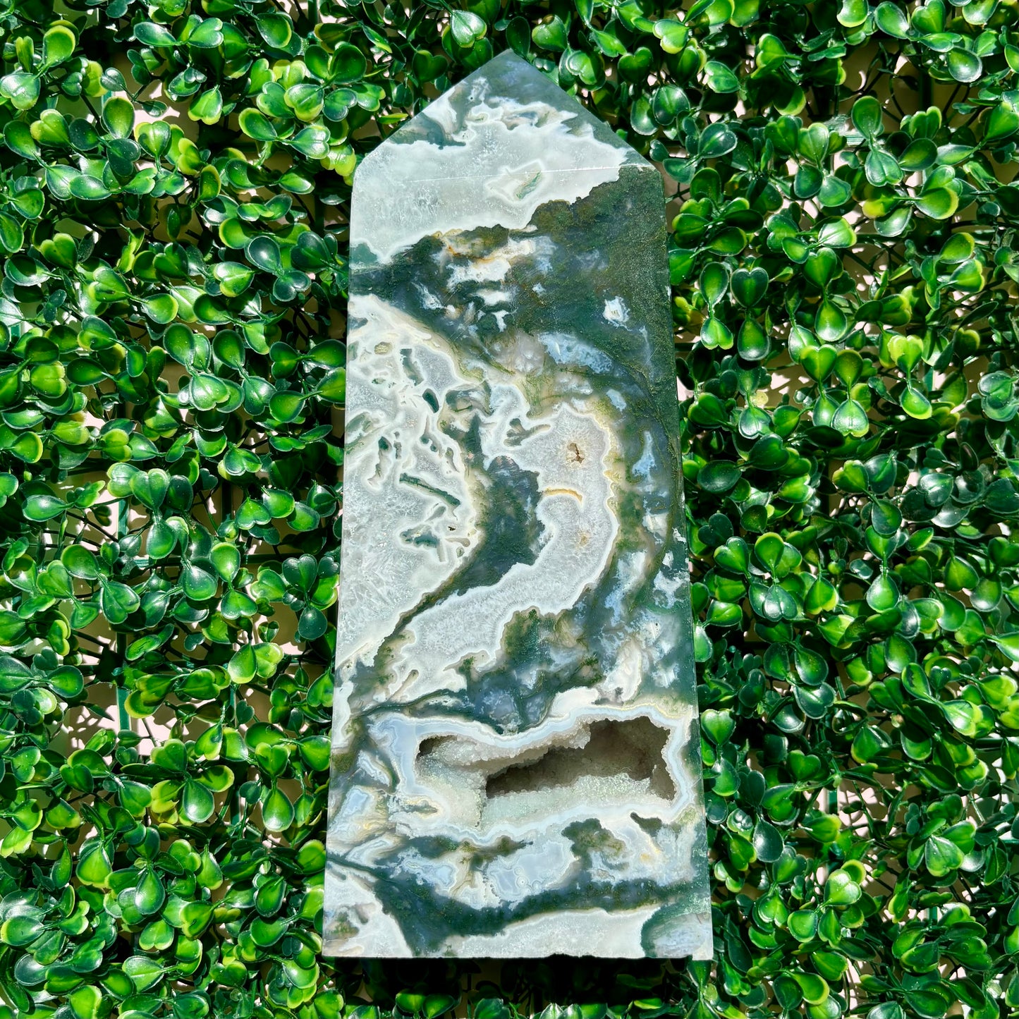 XL MOSS AGATE TOWER - 280