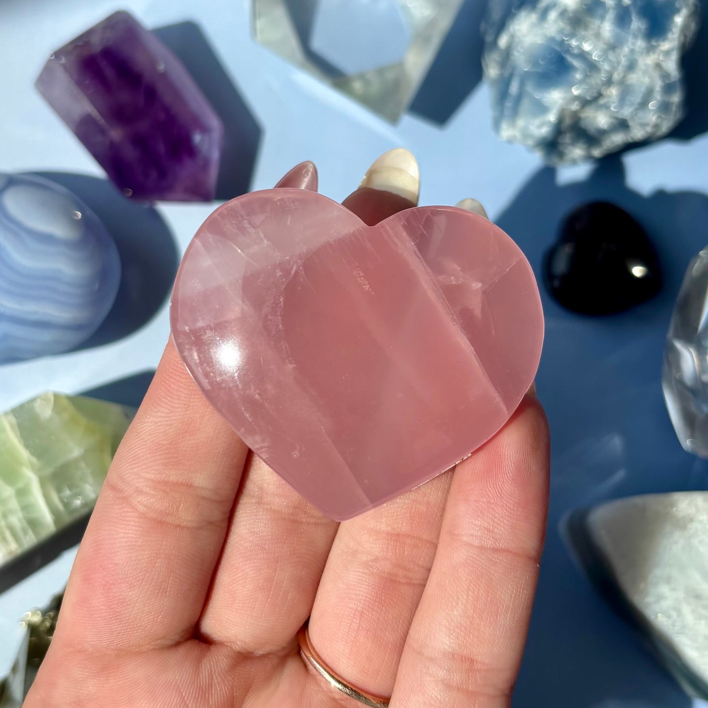 ROSE QUARTZ HEART