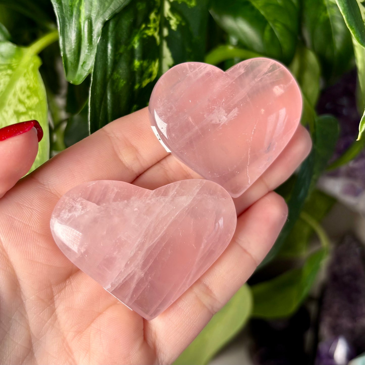 ROSE QUARTZ HEARTS