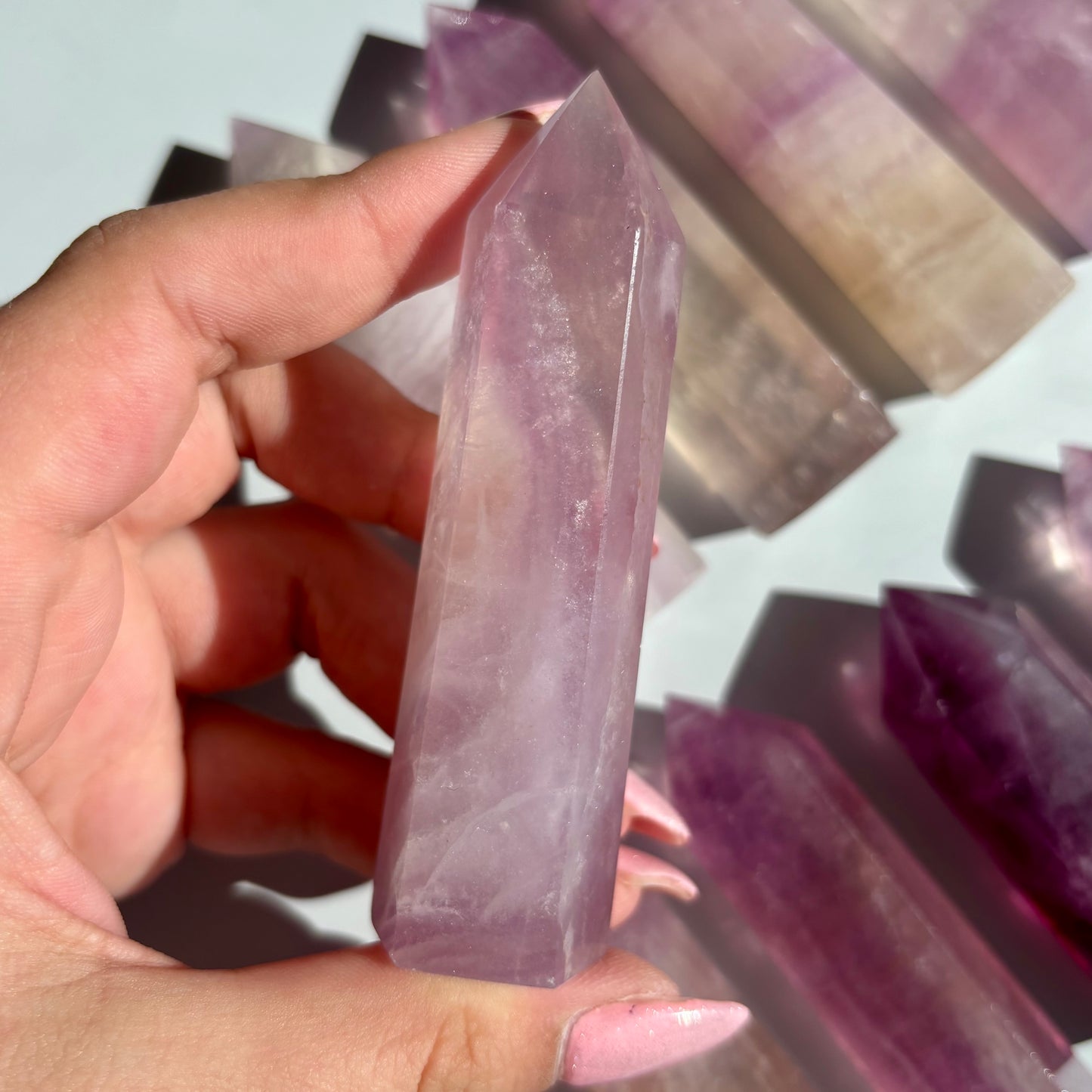 PURPLE FLUORITE TOWERS