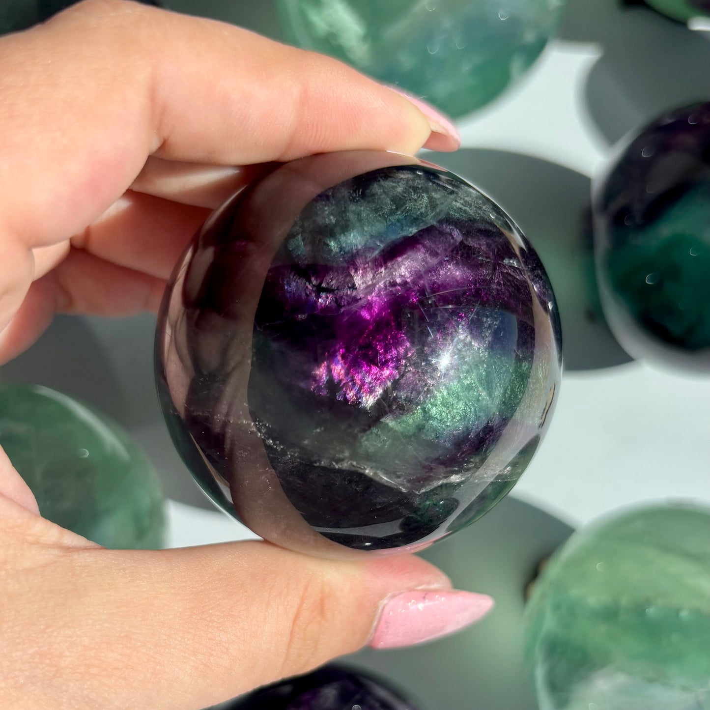 FLUORITE SPHERES