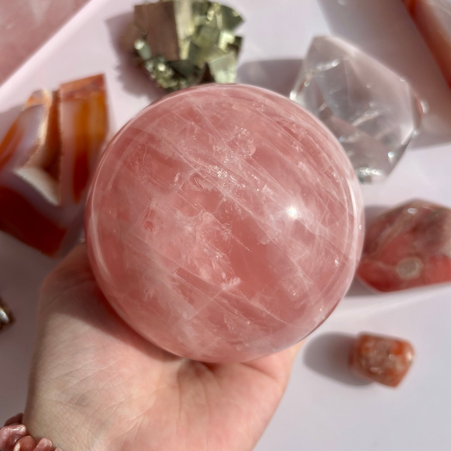 ROSE QUARTZ SPHERES