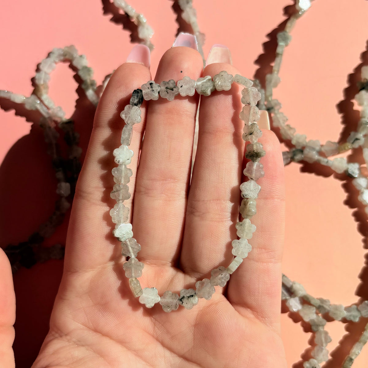 LABRADORITE BRACELET - FLOWER