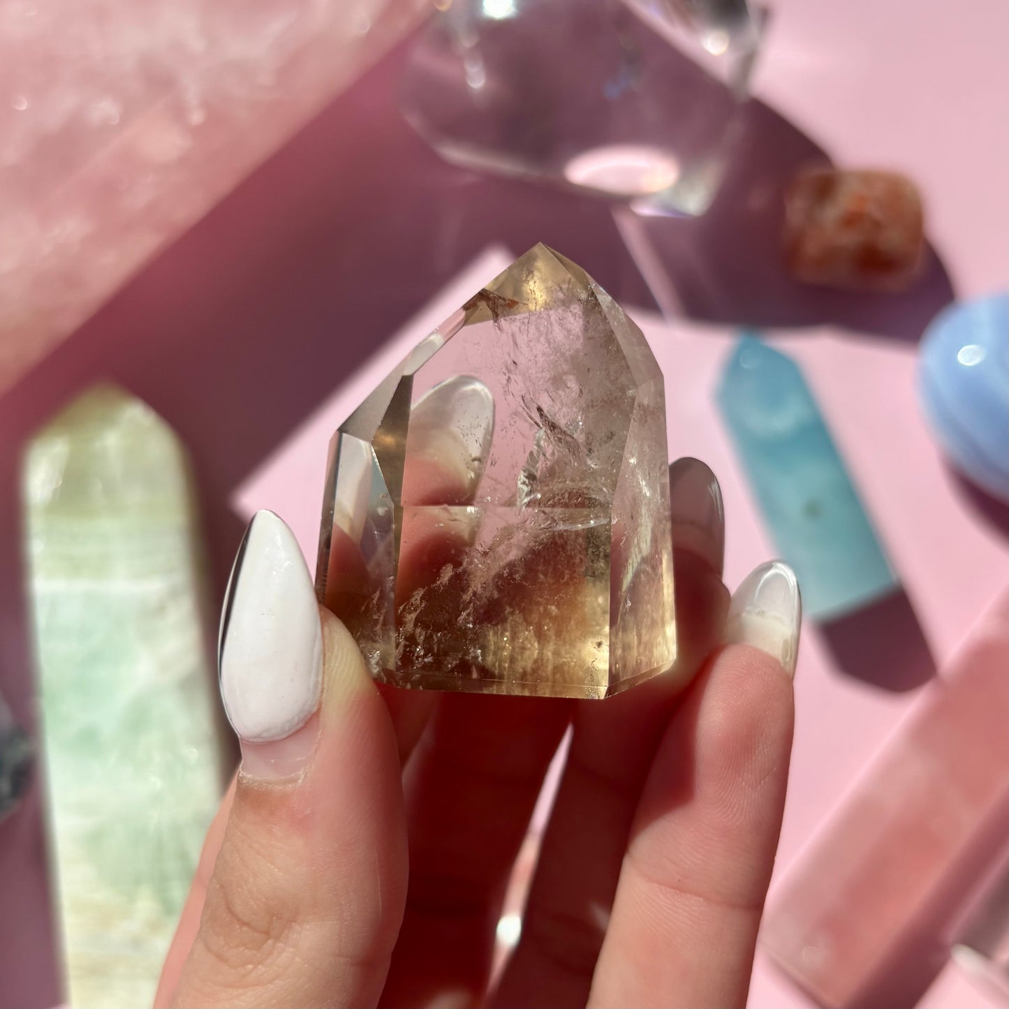 SMOKEY QUARTZ TOWER - 15