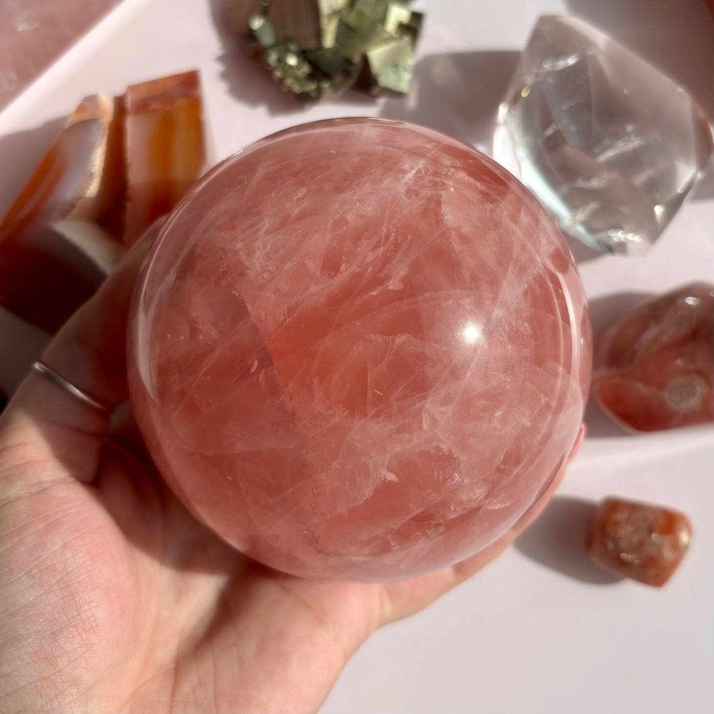 ROSE QUARTZ SPHERES
