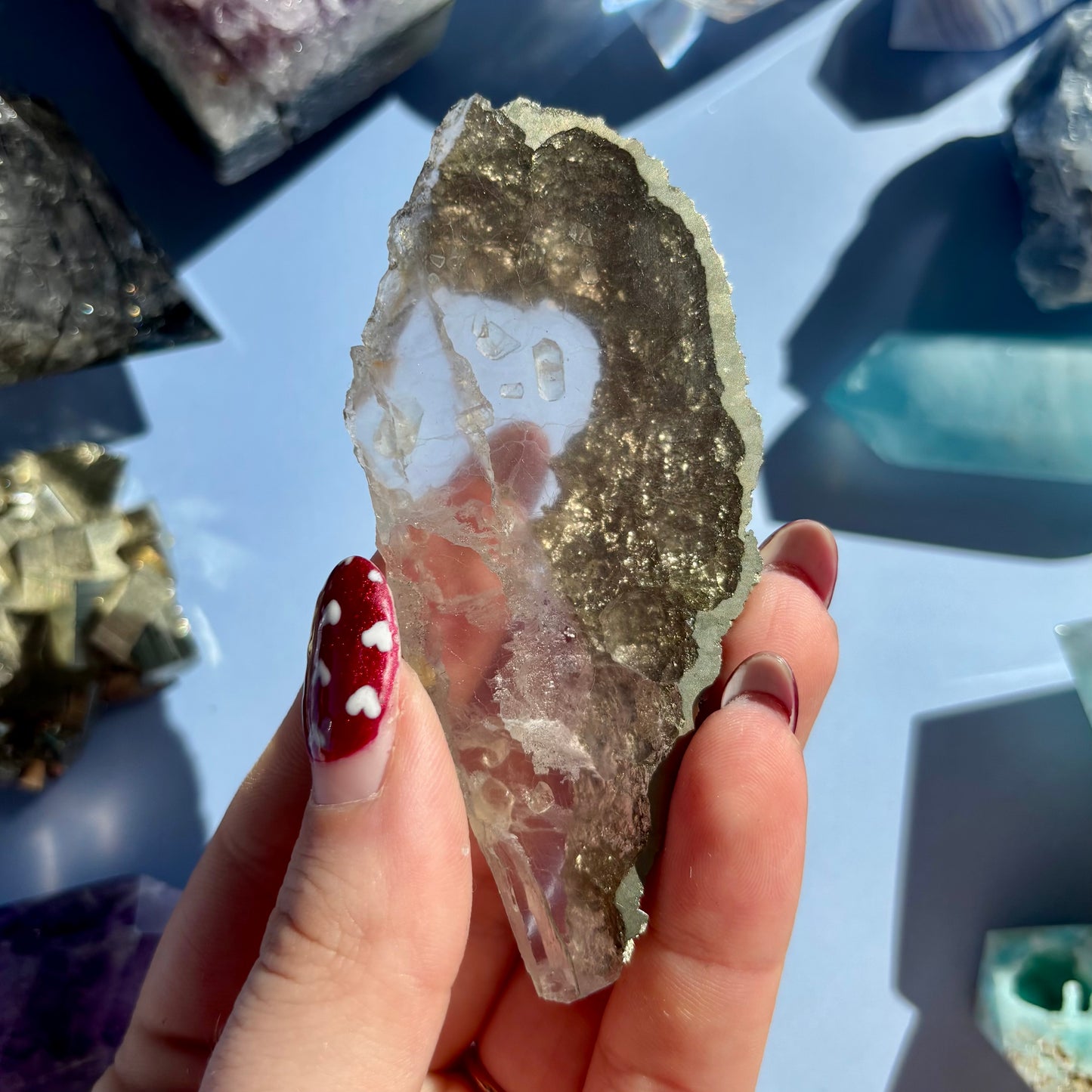 FLUORITE/PYRITE FREEFORMS