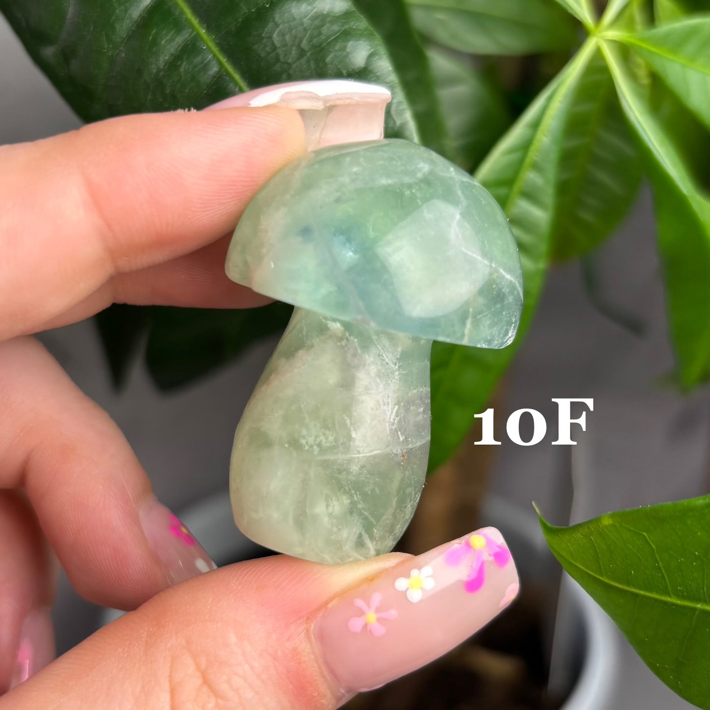 GREEN FLUORITE MUSHROOM