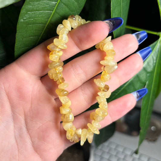 CITRINE CHIP BRACELETS