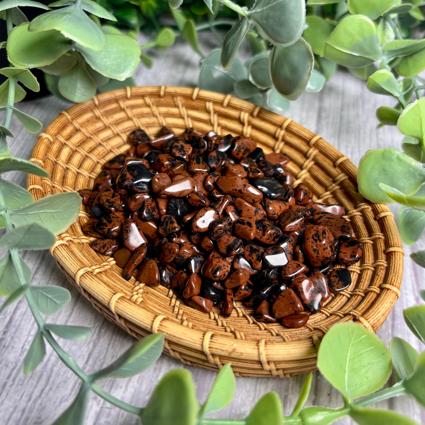 MAHOGANY OBSIDIAN CHIPS - 100 GRAMS