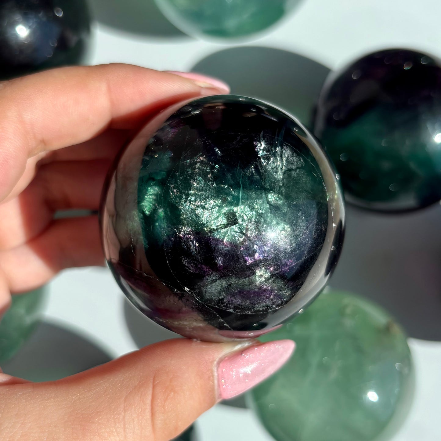 FLUORITE SPHERES
