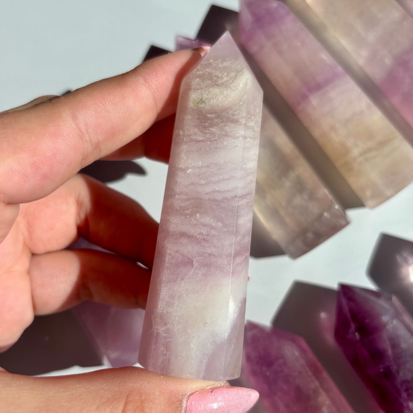 PURPLE FLUORITE TOWERS