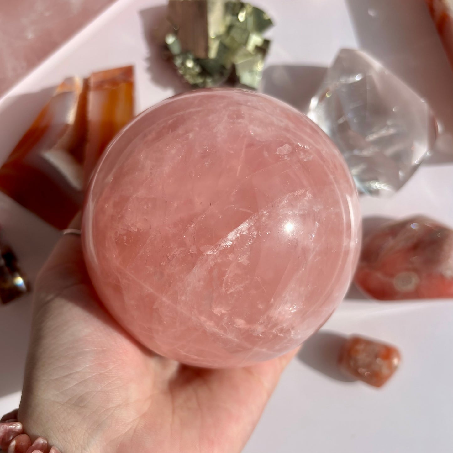 ROSE QUARTZ SPHERES