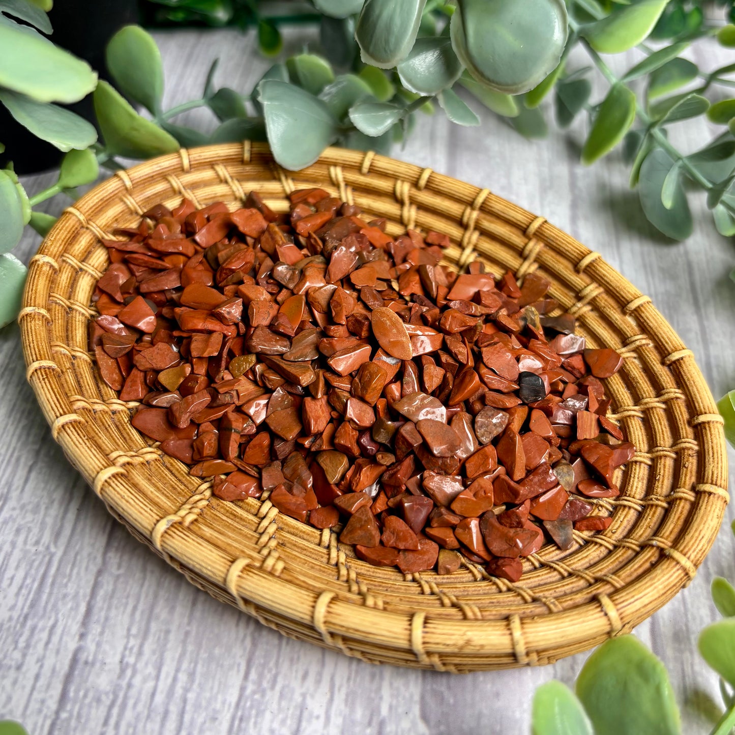 RED JASPER CHIPS - 100 GRAMS