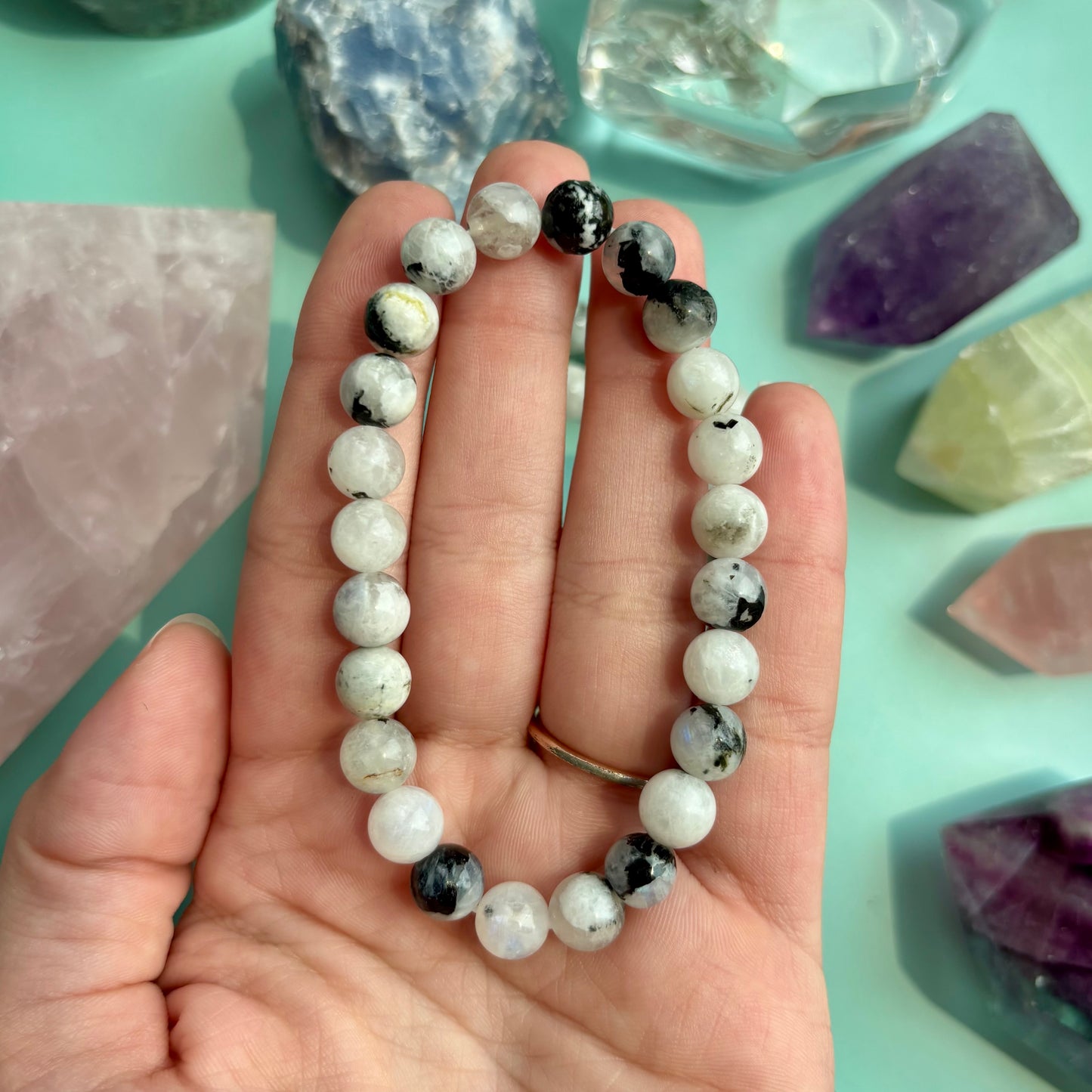 RAINBOW MOONSTONE BRACELET