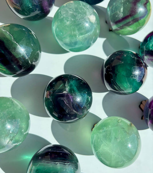FLUORITE SPHERES