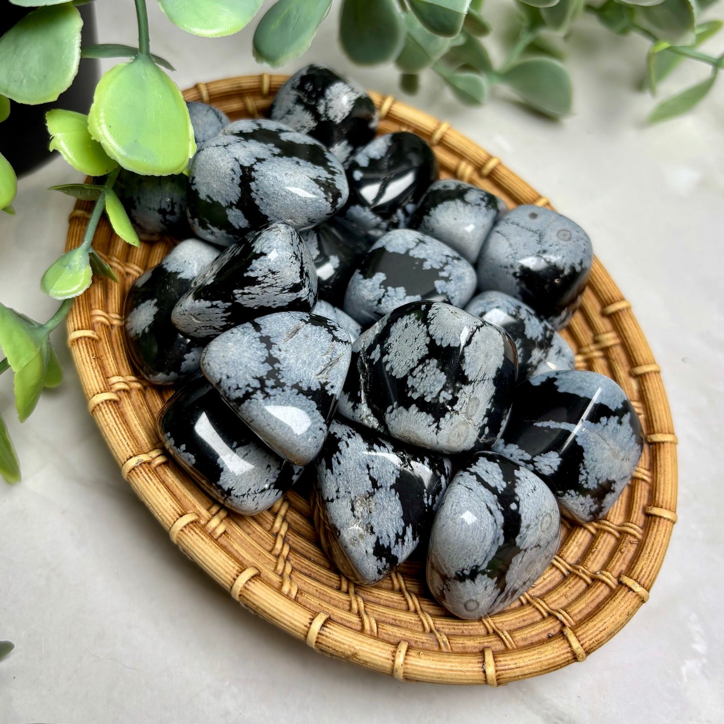 SNOWFLAKE OBSIDIAN TUMBLE