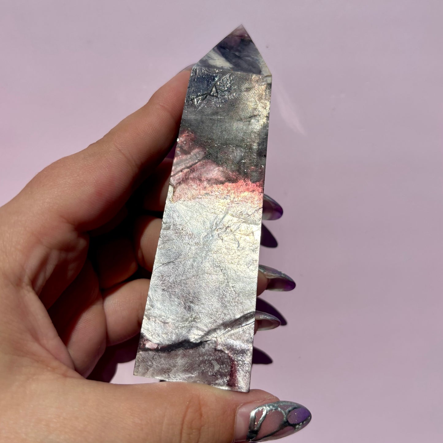 PURPLE MICA/LEPIDOLITE TOWERS