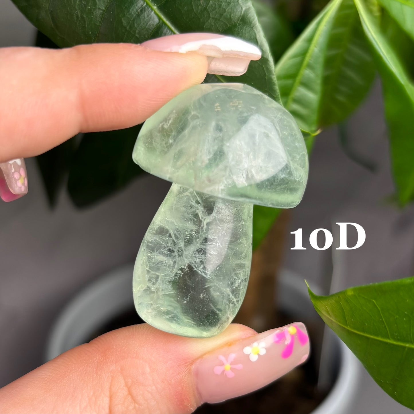 GREEN FLUORITE MUSHROOM