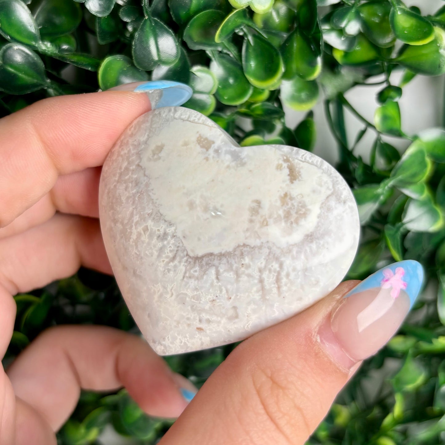 SNOW AGATE HEARTS