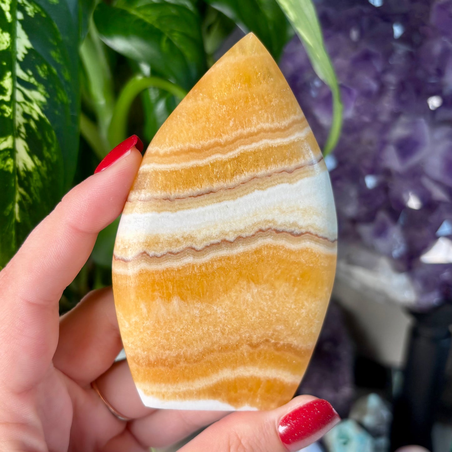 ORANGE CALCITE FREEFORMS