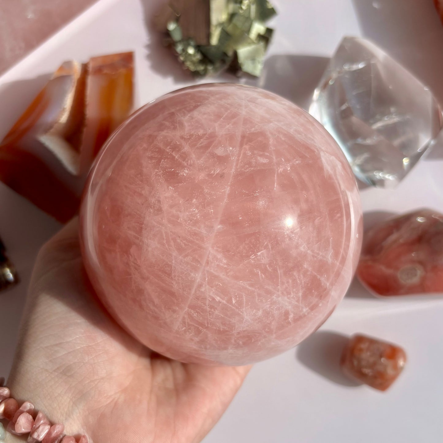 ROSE QUARTZ SPHERES