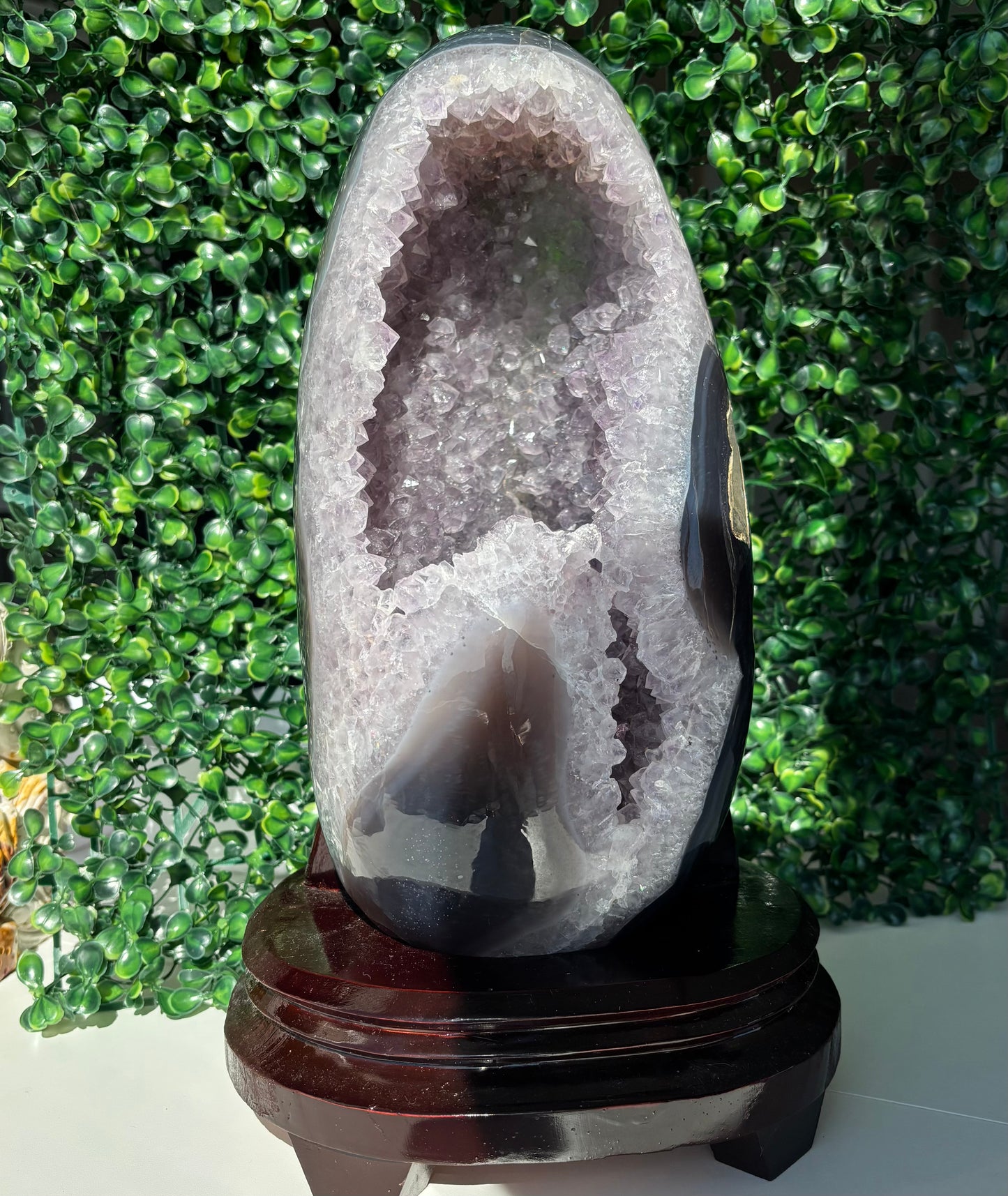 XL AGATE AMETHYST EGG - 777