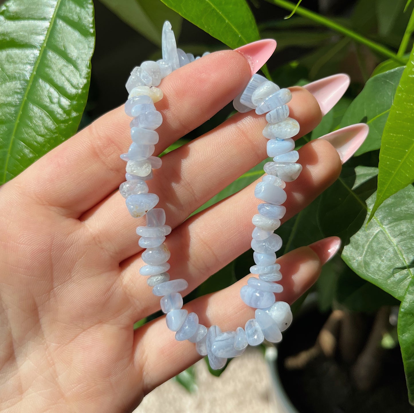 BLUE LACE AGATE BRACELET