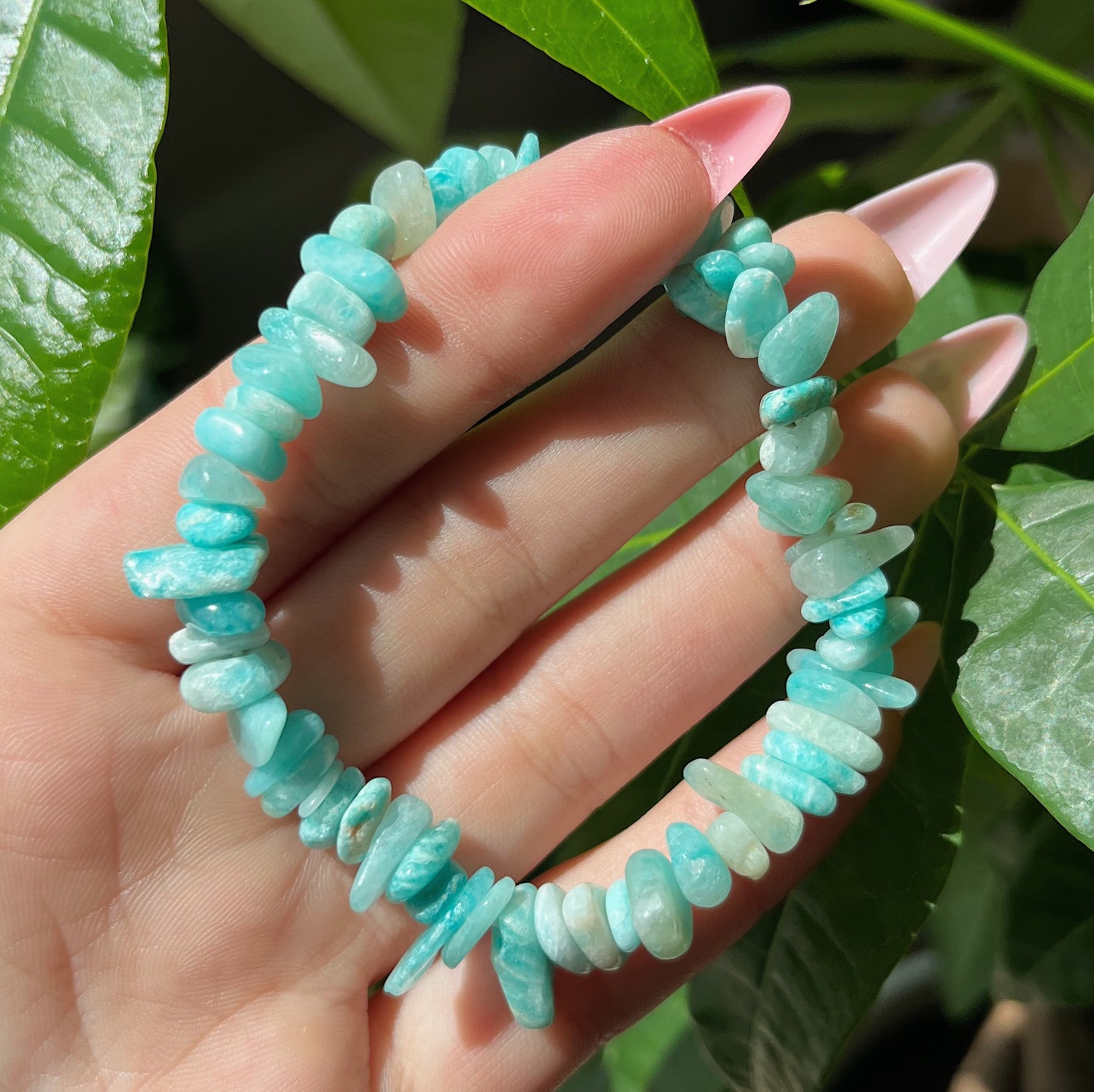 AMAZONITE CHIP BRACELET🩵