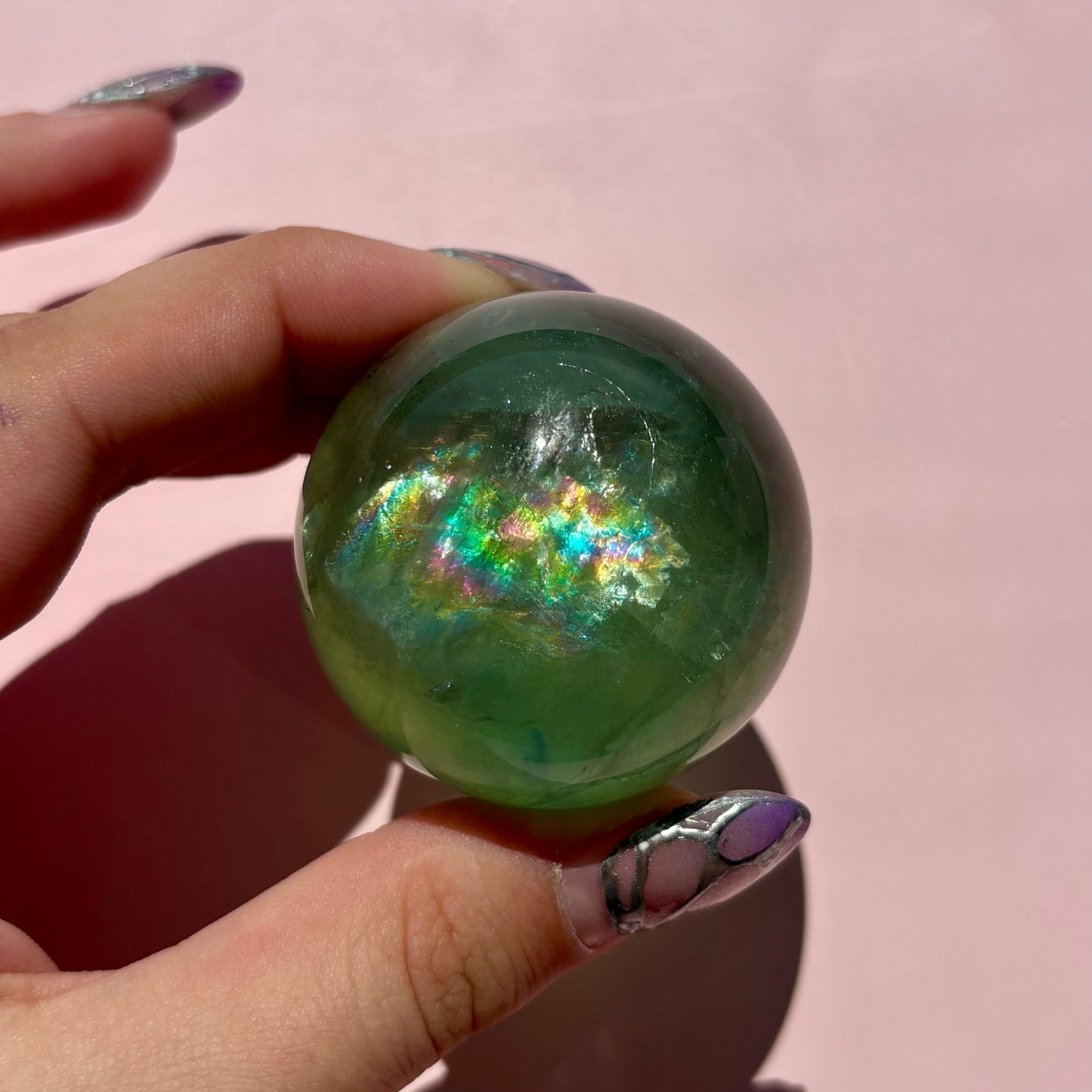 GEMMY GREEN FLUORITE SPHERES