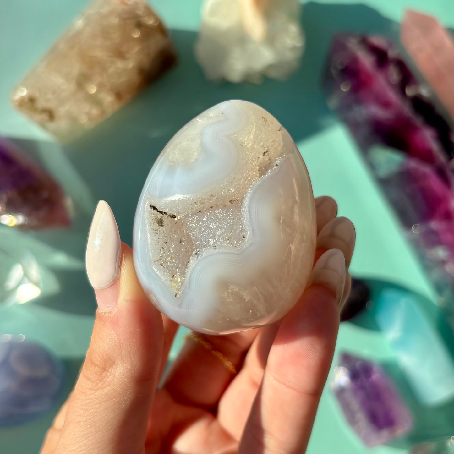 AGATE DRUZY EGGS