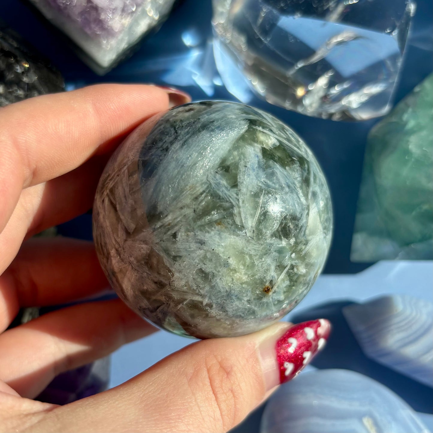 BLUE KYANITE SPHERES