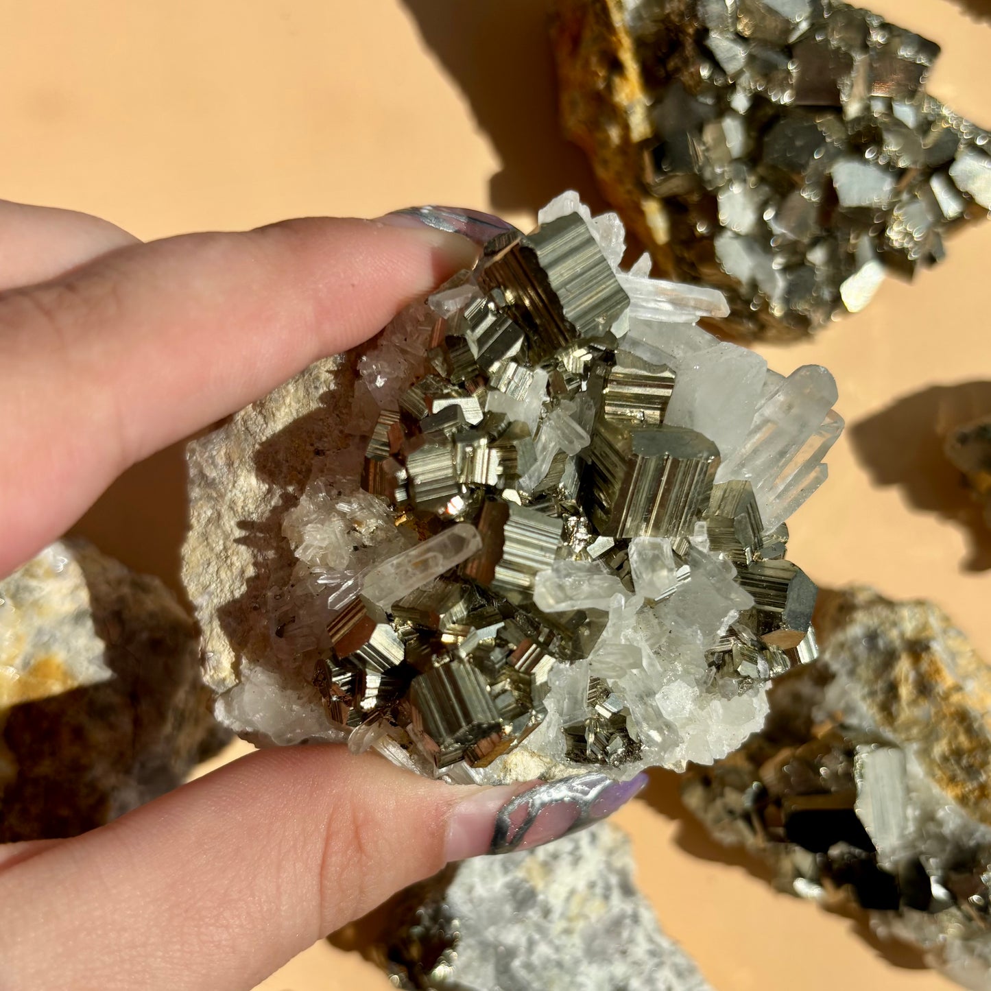 PYRITE AND QUARTZ SPECIMENS