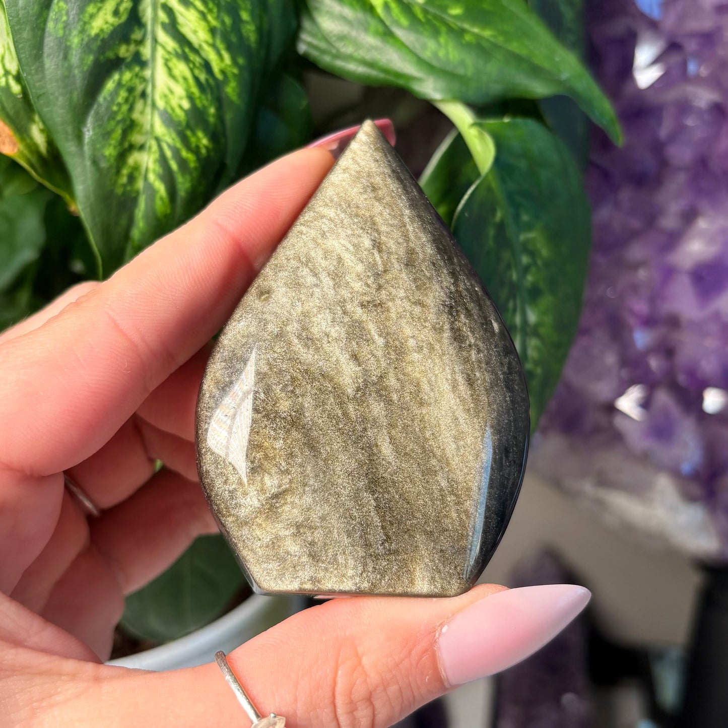GOLD SHEEN OBSIDIAN FREEFORM
