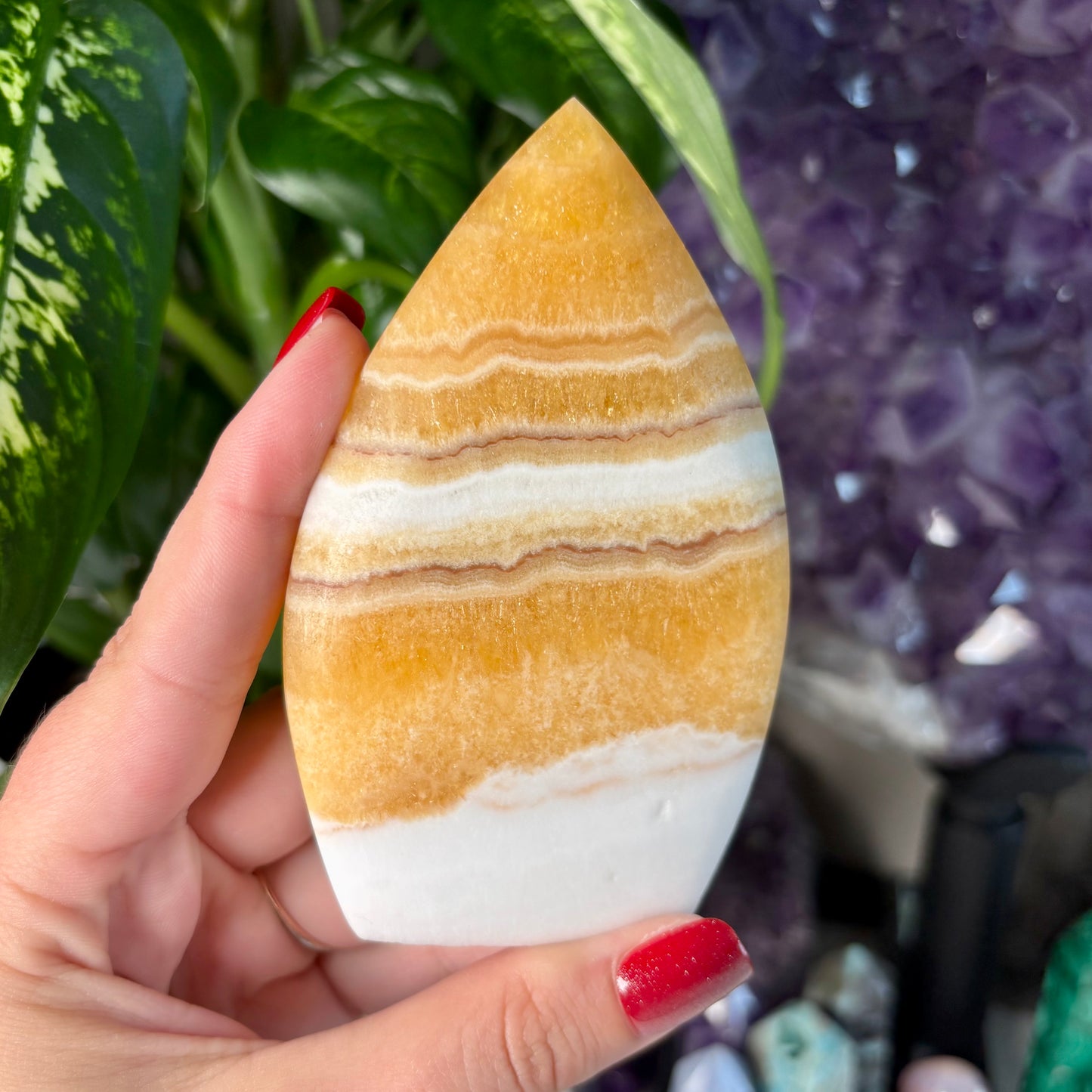 ORANGE CALCITE FREEFORMS