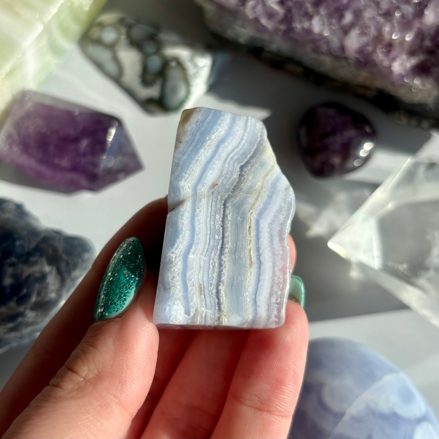 BLUE LACE AGATE FREEFORM