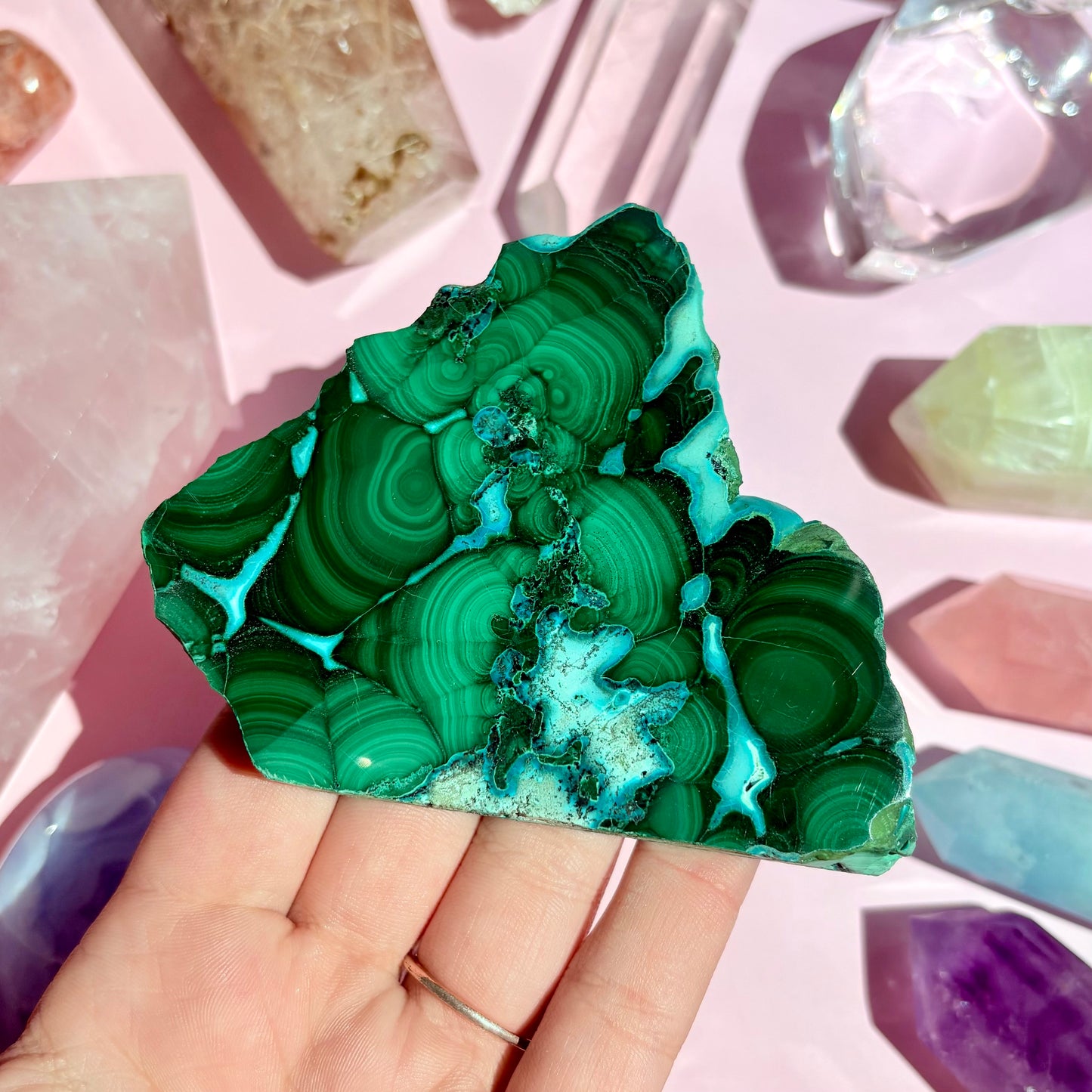 CHRYSOCOLLA/MALACHITE FREEFORMS