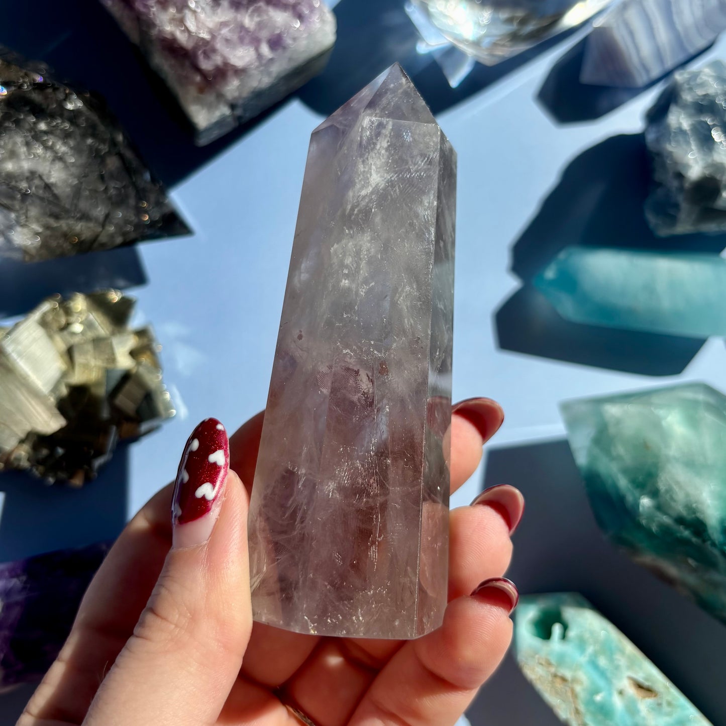 FINGERPRINT AMETHYST TOWER